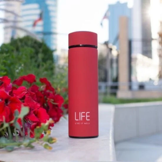 Life Insulated Stainless Steel Water Bottle 500ML - Red
